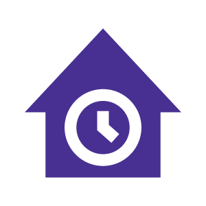 on-time install icon purple