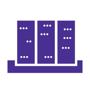 3 data centers icon