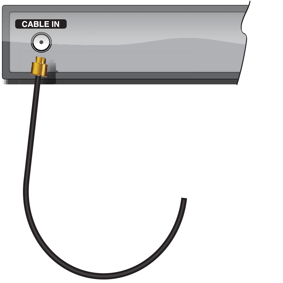 HDTV self-install Step 1-2 cable wire