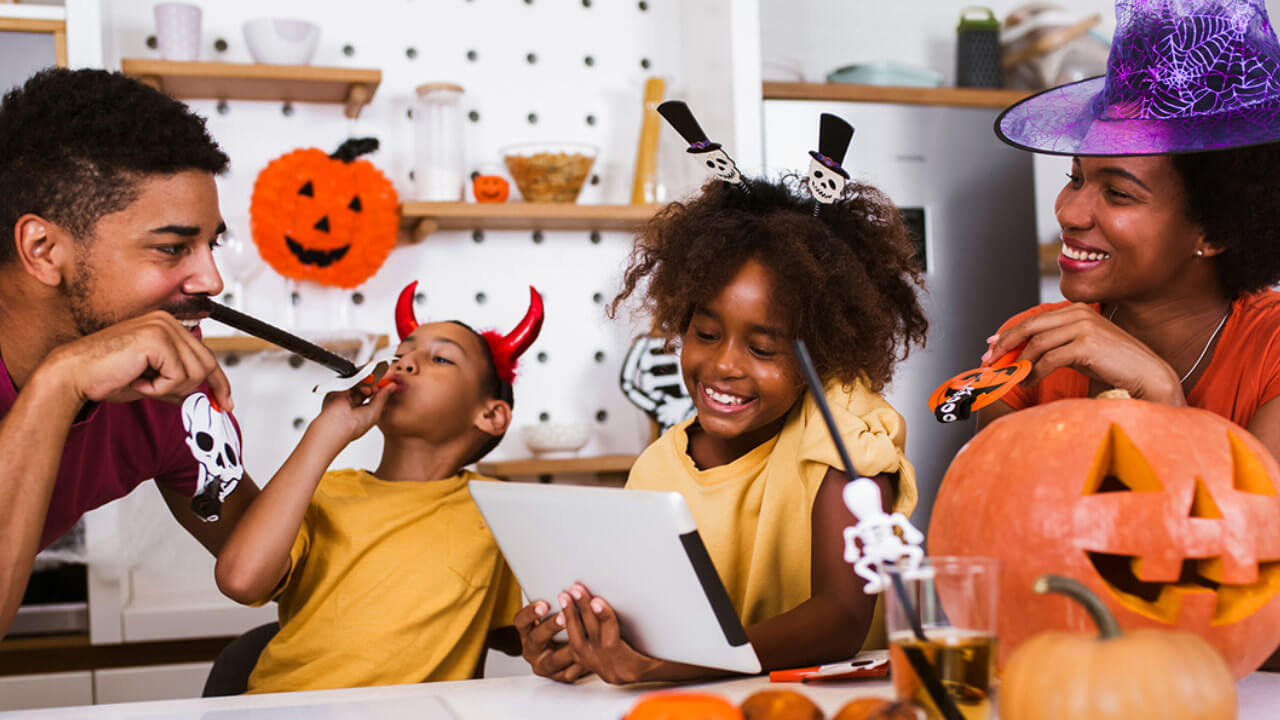 Family dresses up for Halloween (October 31)